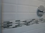 4x8 White bevel subway shower