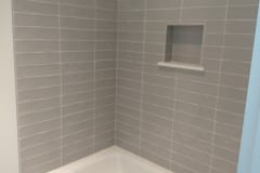 3x12 hand mold stacked subway shower walls