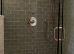 Glass subway blue grey
