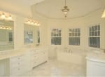 White Calcutta Marble Master Bath