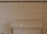 White Beveled Subway Tile