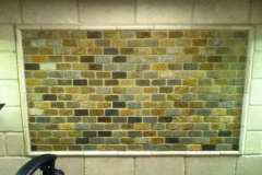 Backsplash mini brick slate